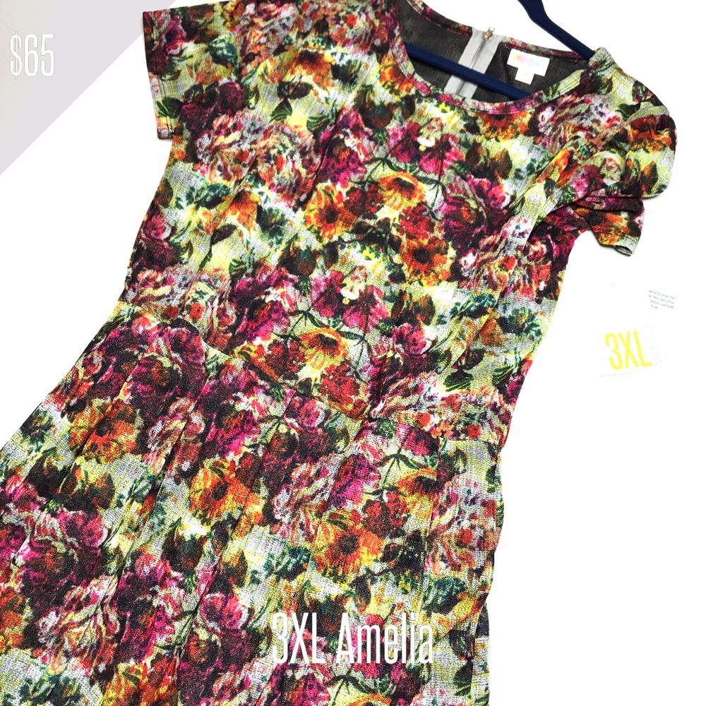LuLaRoe Amelia Dress Floral Print